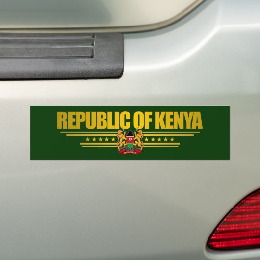 Kenia Pride Bumpersticker (Op auto)