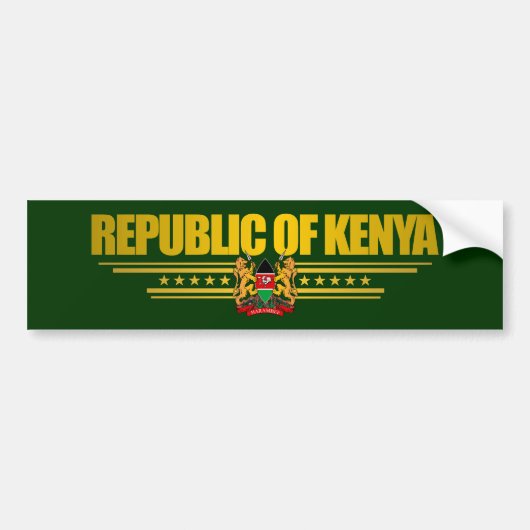 Kenia Pride Bumpersticker (Voorkant)