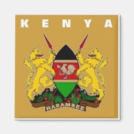 Kenia Producten Magneet (Voorkant)