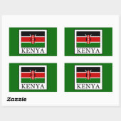 Kenia Rechthoekige Sticker (Vel)