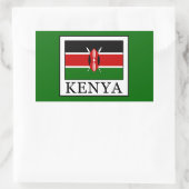 Kenia Rechthoekige Sticker (Tas)
