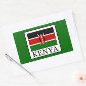 Kenia Rechthoekige Sticker (Envelop)