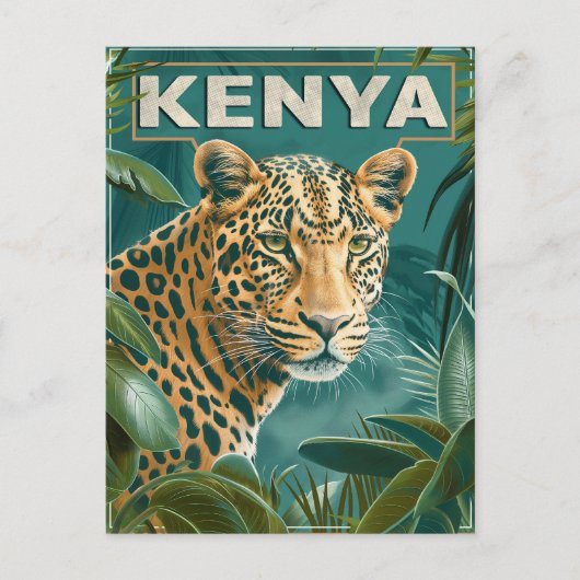 Kenia Reizen Briefkaart (Voorkant)