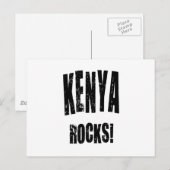 Kenia Rocks. Briefkaart (Voorkant / Achterkant)