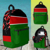 Kenia rugzak, patriottisch, Keniaanse Vlag Bedrukte Rugzak