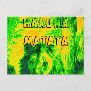Kenia Simba Leeuw Mara safari ansichtkaart Briefkaart