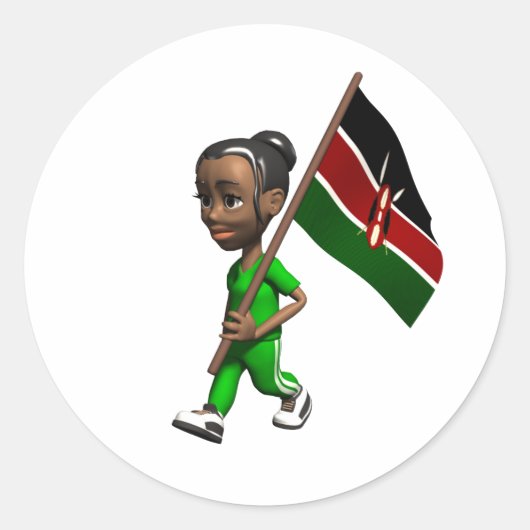 Kenia Sticker (Voorkant)
