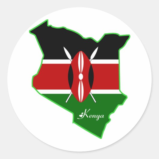 Kenia Sticker (Voorkant)