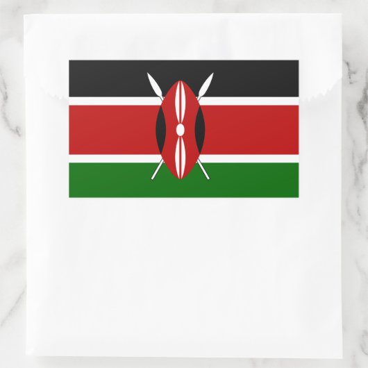 Kenia* Sticker vlag (Tas)