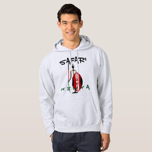 Kenia Tour Safari Maasai Mara Inspirerend kunst Hoodie (Voorkant volledig)