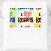 Kenia Travel Souvenir Pop Art Print Rechthoekige Sticker (Tas)