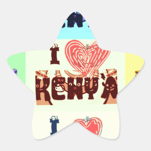 Kenia Travel Souvenir Pop Art Print Ster Sticker