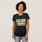 Kenia Travel Souvenir Pop Art Print T-shirt (Voorkant volledig)