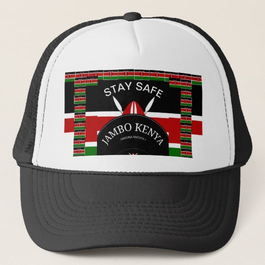 Kenia: Veilig en veilig Trucker Pet (Voorkant)