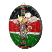 Kenia Verjaardag Dartbord (Voorkant Rechts)