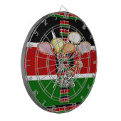 Kenia Verjaardag Dartbord (Voorkant Links)