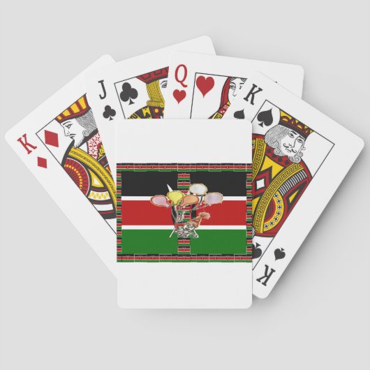 Kenia Verjaardag Pokerkaarten (Achterkant)