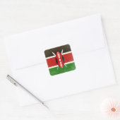 Kenia Vierkante Sticker (Envelop)