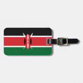 Kenia vlag bagagelabel (Voorkant horizontaal)