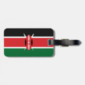Kenia vlag bagagelabel (Achterkant horizontaal)
