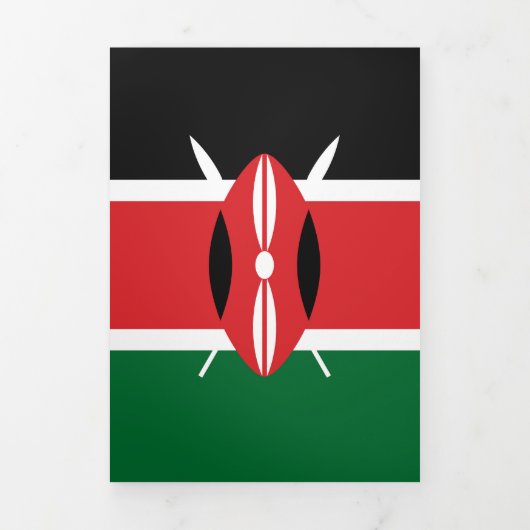 Kenia vlag drieluik kaart (Cover)