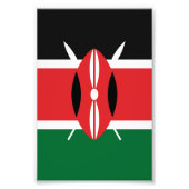 Kenia vlag foto afdruk (Voorkant)