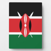Kenia vlag fotoplaat (voorkant)