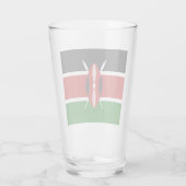 Kenia vlag  glas (Achterkant)