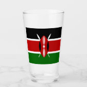 Kenia vlag  glas (Voorkant)