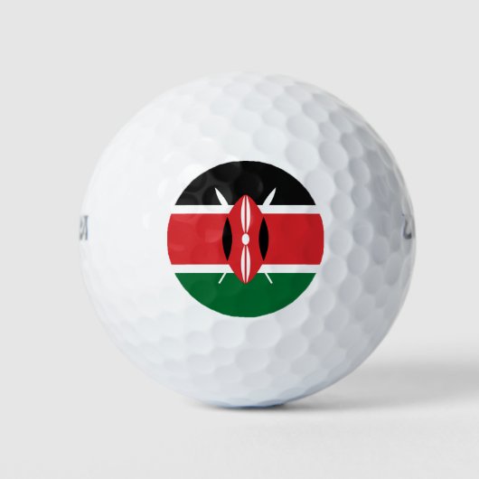 Kenia vlag golfballen (Voorkant)