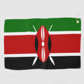 Kenia vlag  golfhanddoek (Horizontaal)