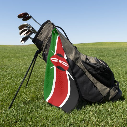 Kenia vlag golfhanddoek (Groen)
