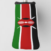 Kenia vlag golfheadcover (Draai 90)