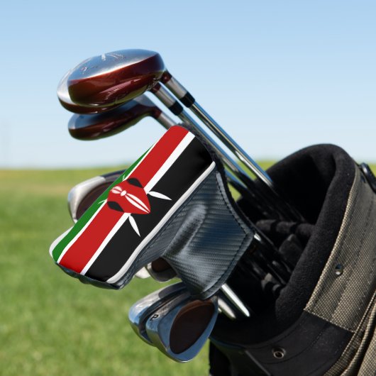 Kenia vlag golfheadcover (Insitu)