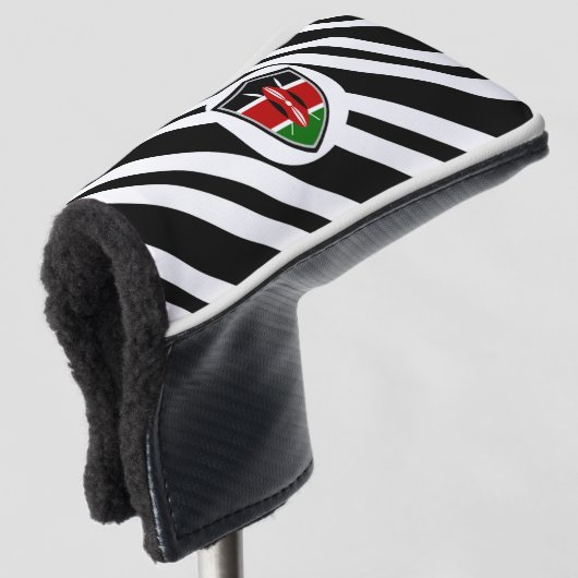 Kenia vlag golfheadcover (3/4 voorkant)