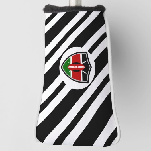 Kenia vlag golfheadcover (Draai 90)