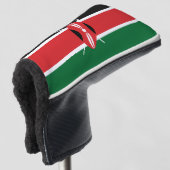 Kenia vlag golfheadcover (3/4 voorkant)