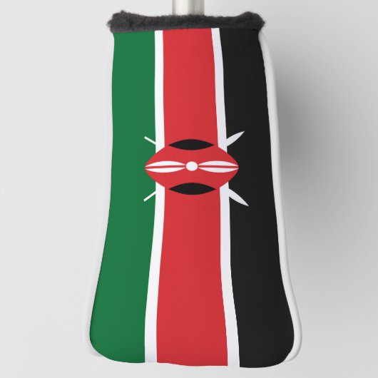 Kenia vlag golfheadcover (Draai 90)