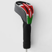 Kenia vlag golfheadcover (Schuin)