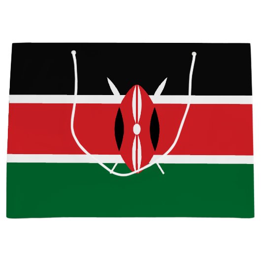Kenia vlag groot cadeauzakje (Voorkant)