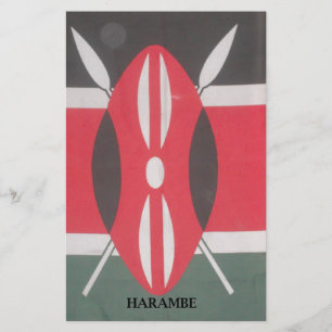  Kenia Vlag Harambe Ontwerp Briefpapier