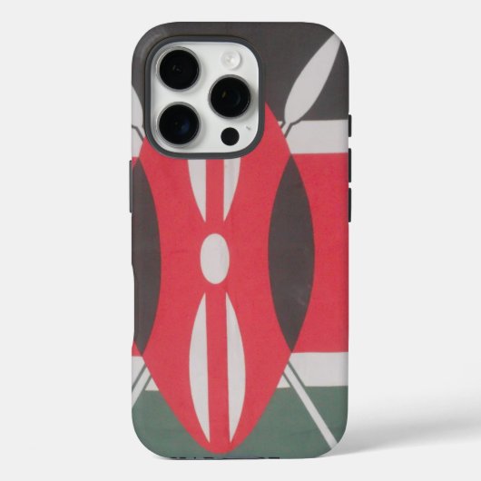  Kenia Vlag Harambe Ontwerp Case-Mate iPhone Case (Achterkant)