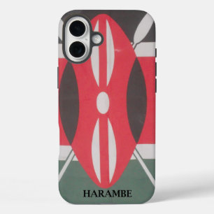 Kenia Vlag Harambe Ontwerp iPhone 16 Plus Hoesje