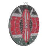 Kenia Vlag Harambe Ontwerp Dartbord (Voorkant Links)