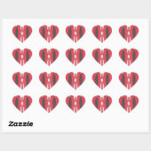  Kenia Vlag Harambe Ontwerp Hart Sticker (Vel)