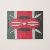 Kenia Vlag Harambe Ontwerp Legpuzzel (Horizontaal)