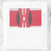  Kenia Vlag Harambe Ontwerp Rechthoekige Sticker (Tas)