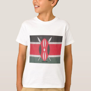  Kenia Vlag Harambe Ontwerp T-shirt