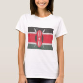  Kenia Vlag Harambe Ontwerp T-shirt (Voorkant)