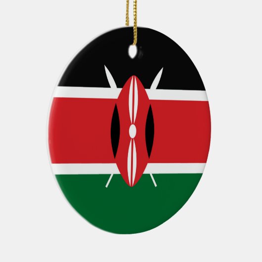 Kenia vlag keramisch ornament (Rechts)
